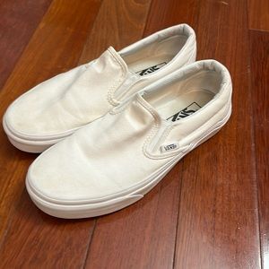 White Vans Off The wall Womens 8 Mens 6.5